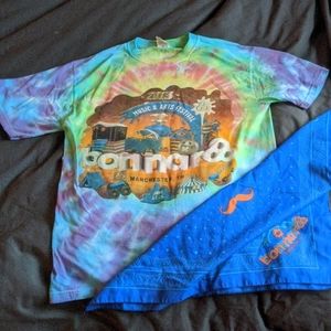 🦋2013 Bonnaroo Tye dye shirt and Bandana 🦋